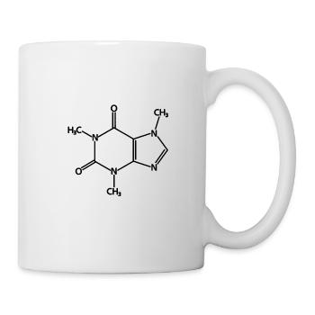 Caffeine Coffee Chemical Formula Coffee Lover - Mug - white - Right