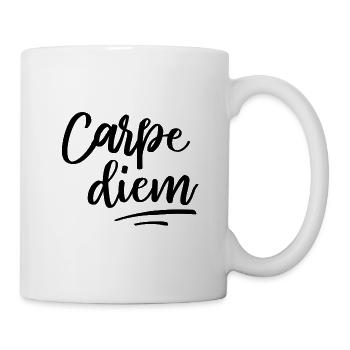 Carpe Diem - Tasse - Weiß - Rechts
