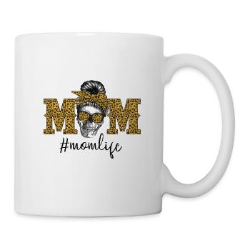 Mom Life Skull Leopard - Mug - white - Right