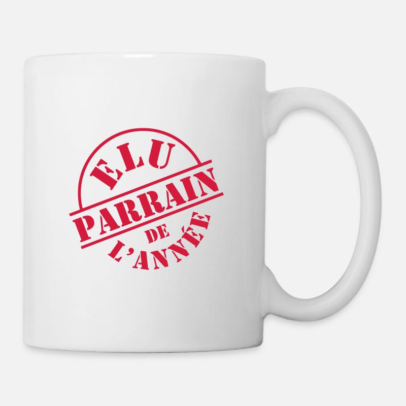 Elu Parrain de l'Année - Mug blanc - blanc