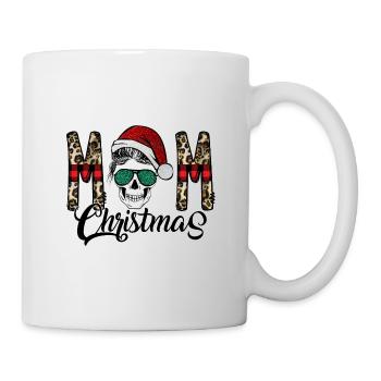 Crâne de Noël maman - Mug blanc - blanc - Droite