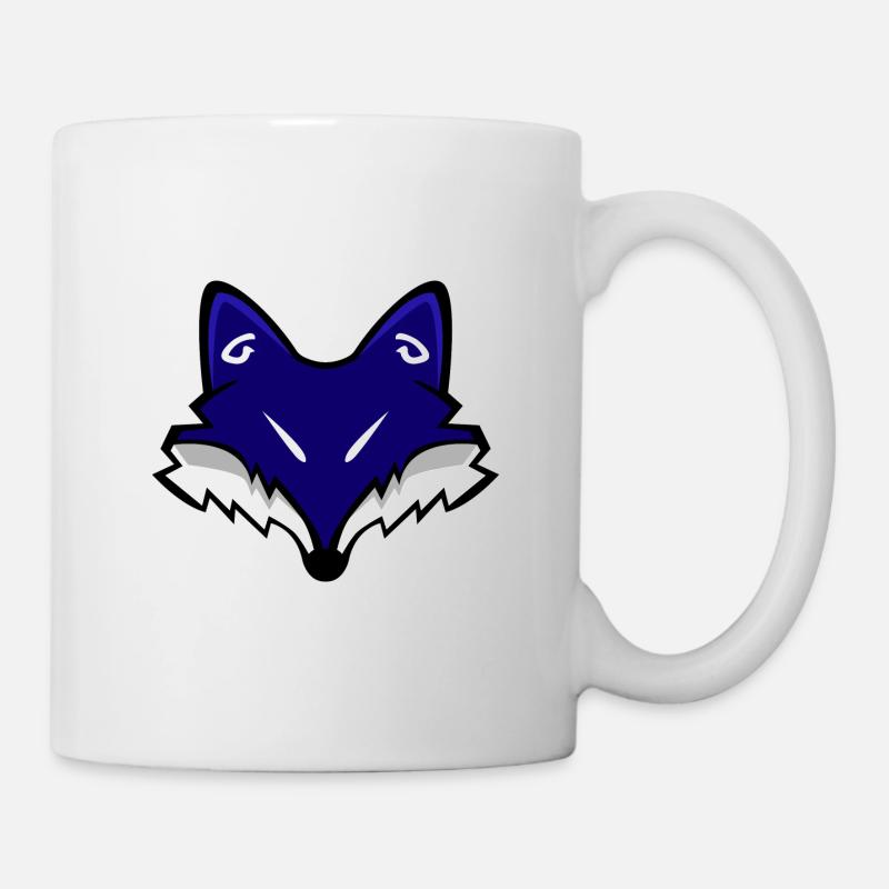 The Head of the Blue Fox - Mug - white