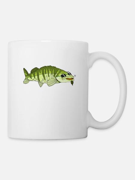 Zander Lucioperca T-Shirt - Tasse - Weiß
