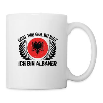 Ich Bin Albaner | Albanien Albanisch Geschenkideen - Tasse - Weiß - Rechts