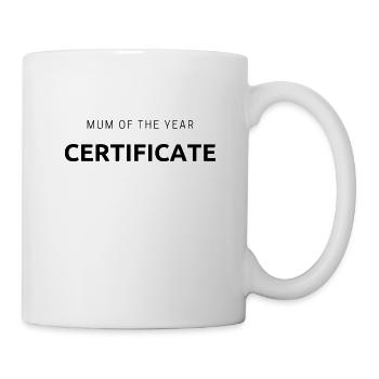 Mom of the year - Mug blanc - blanc - Droite