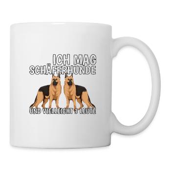 Deutscher Schäferhund Ich mag Schäferhunde - Tasse - Weiß - Rechts