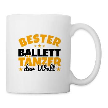 Bester Ballett-Tänzer der Welt - Tasse - Weiß - Rechts