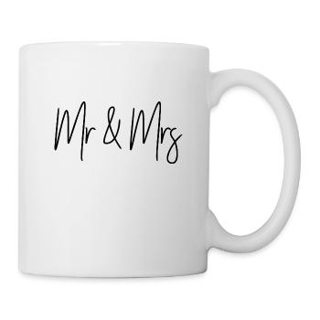 Mr und Mrs - Tasse - Weiß - Rechts