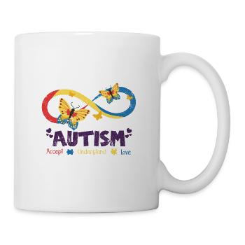 AUTISTIC BUTTERFLY ENDLESS LOOP SRPRUCH MOTIF - Mug - white - Right