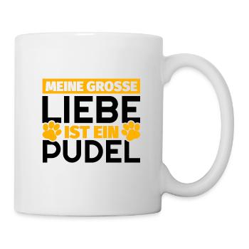 Pudel Geschenke lustig - Tasse - Weiß - Rechts