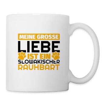 Slowakischer Rauhbart Geschenke lustig - Tasse - Weiß - Rechts
