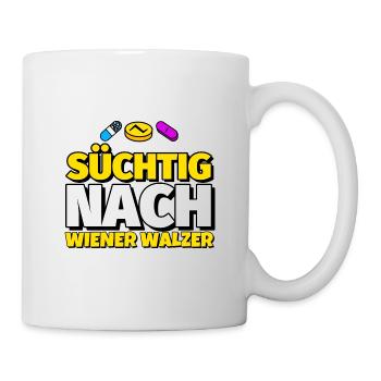 Wiener Walzer Tanz lustig Geschenk - Tasse - Weiß - Rechts