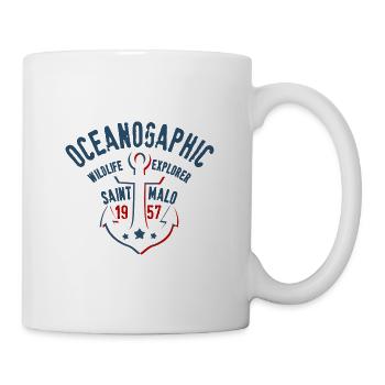 Oceanographic St Malo Wildlife explorer - Mug - white - Right