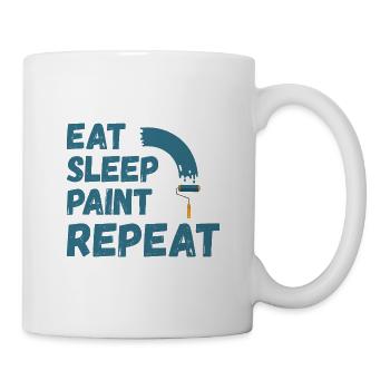Peintre et vernisseur, le métier le meilleur et le plus ennuyeux - Mug blanc - blanc - Droite