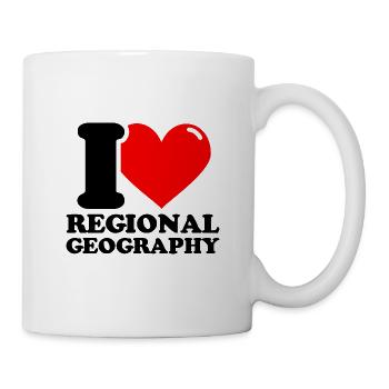 I love Regional Geography - Mug - white - Right