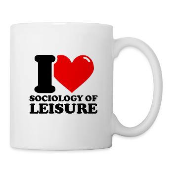I love the sociology of leisure - Mug - white - Right