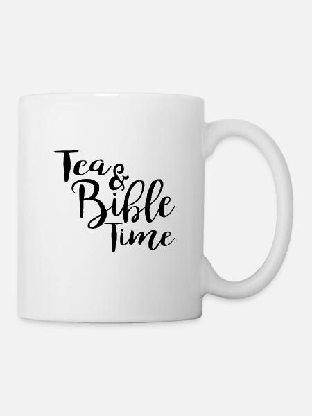 Tea & Bible Time - Tasse - Weiß