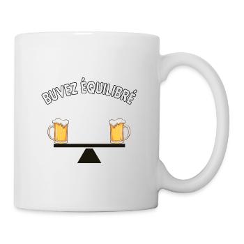 Buvez équilibré - Mug blanc - blanc - Droite