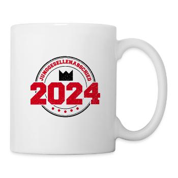 JGA 2024 Team Bräutigam - Junggesellenabschied - Tasse - Weiß - Rechts