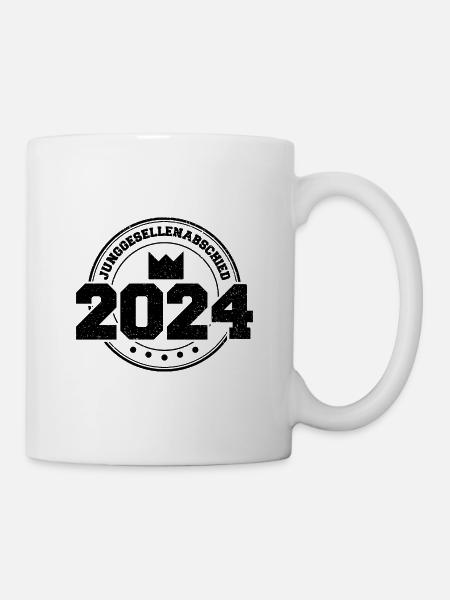 JGA 2024 Team Bräutigam - Junggesellenabschied - Tasse - Weiß