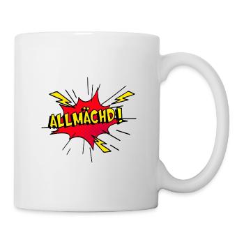Allmächd fränkisch Franken - Tasse - Weiß - Rechts