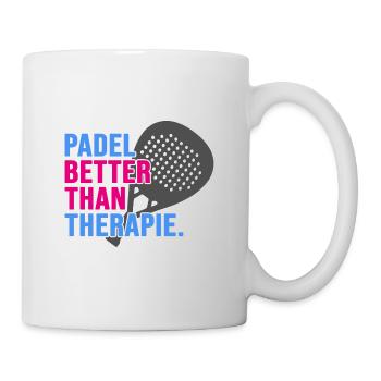 Padel Padeltennis Padel-Therapie PADELTENNIS-sport - Tasse - Weiß - Rechts
