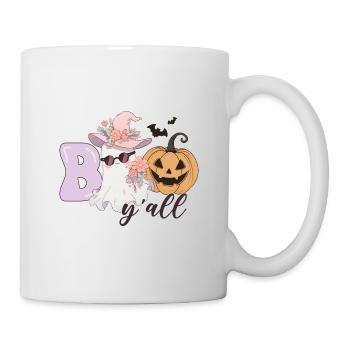Halloween Boo y all - Mug blanc - blanc - Droite