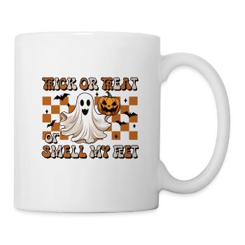 Halloween Trick Or Treat Or Smell My Feet - Mug blanc - blanc - Droite