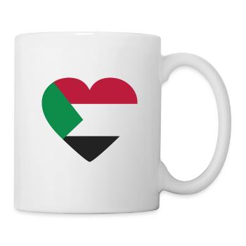 Drapeau du cœur de la Palestine - Mug blanc - blanc - Droite
