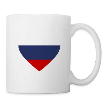 Drapeau du coeur de la Russie - Mug blanc - blanc - Droite