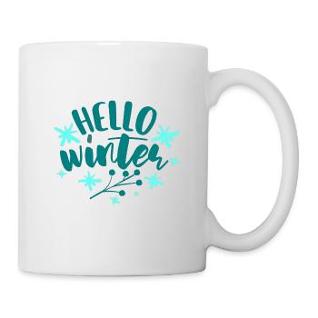 Bonjour l’hiver - Mug blanc - blanc - Droite