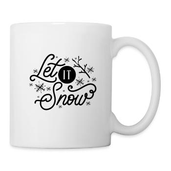 Qu’il neige - Mug blanc - blanc - Droite