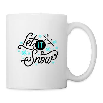 Qu’il neige - Mug blanc - blanc - Droite