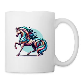 Colourful Horse Art - Mug - white - Right