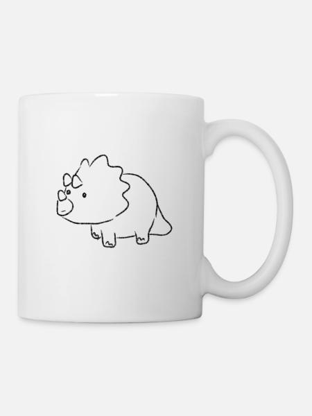 Triceratops - Mug - white