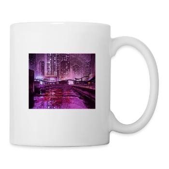 Ville futuriste - Mug blanc - blanc - Droite