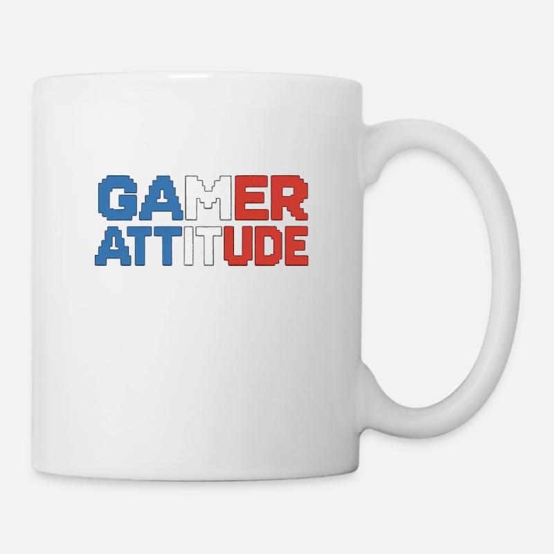 Gamer Attitude Français - Mug blanc - blanc