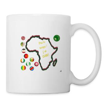 Africa and Football: No Time - Mug - white - Right