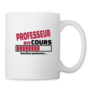 professeur en cours - Mug blanc - blanc - Droite