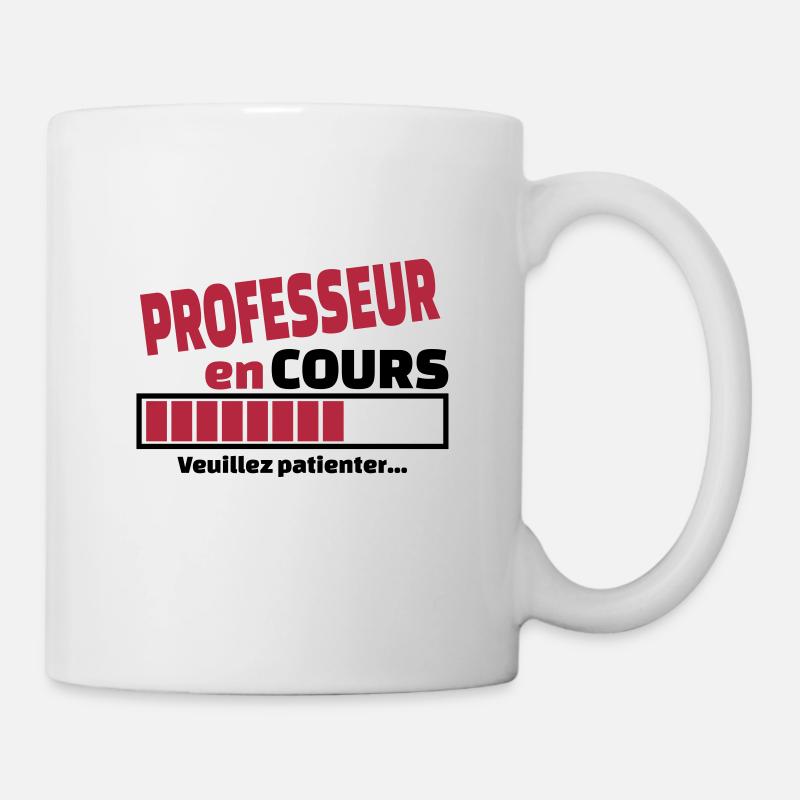 professeur en cours - Mug blanc - blanc