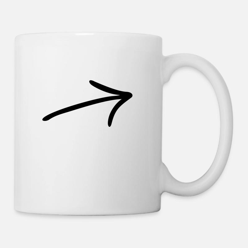 Pfeil - Tasse - Weiß