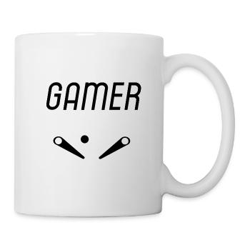 Pinball Gamer Flipper - Mug blanc - blanc - Droite