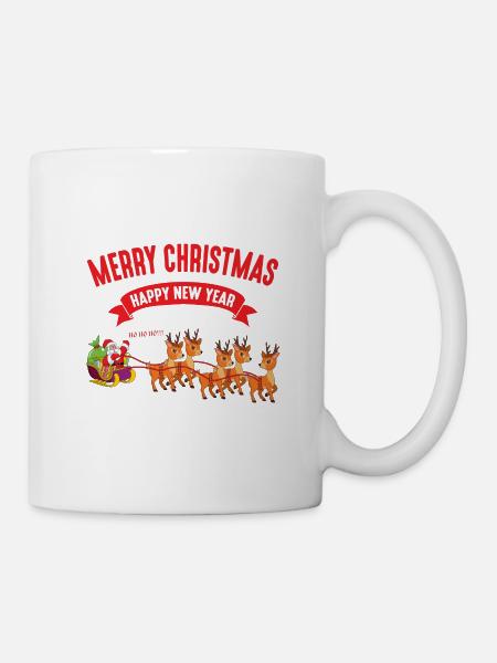 Weihnachtsmotiv Weihnachtsmann Weihnachten Santa - Tasse - Weiß