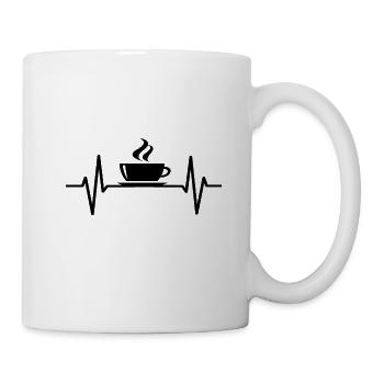 Kaffee - Tasse - Weiß - Rechts