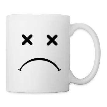 Sad (triste) Smiley - After Party - Mug blanc - blanc - Droite