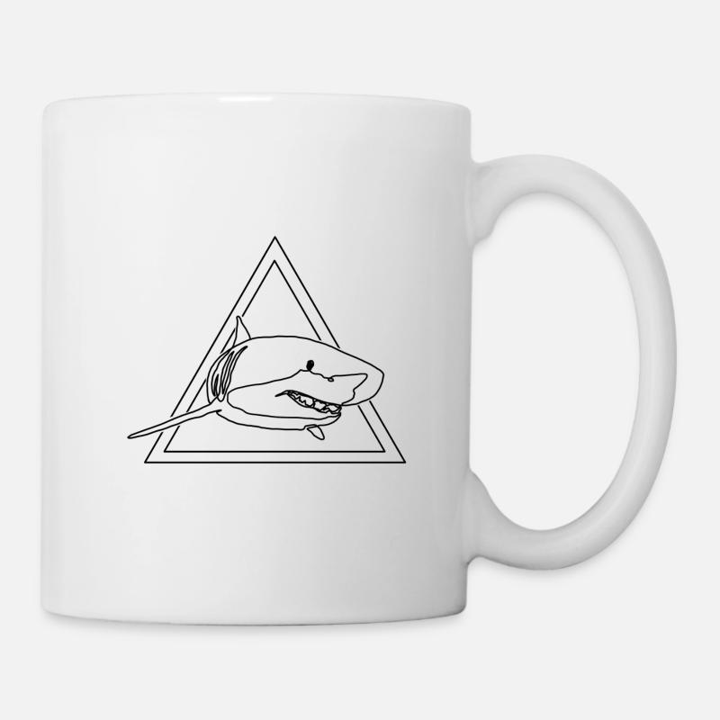 requin - Mug blanc - blanc