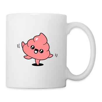 Emoticon poop dance - Mug - white - Right