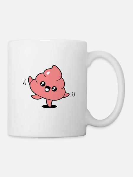 Emoji caca danse - Mug blanc - blanc