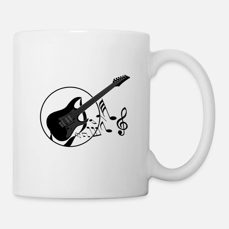 guitare - Mug blanc - blanc