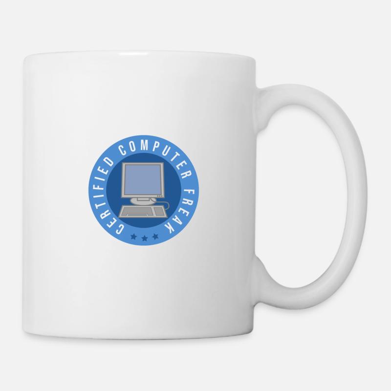Computer certified - Computer Freak - Tasse - Weiß